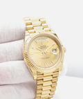 ROLEX DAY-DATE 40 GOLD - CHAMPAGNE DIAL - 228238