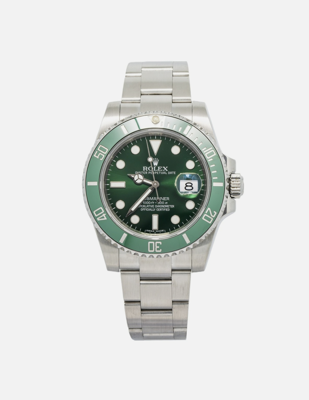 Rolex Submariner 116610LV Oyster Green Hulk 40mm