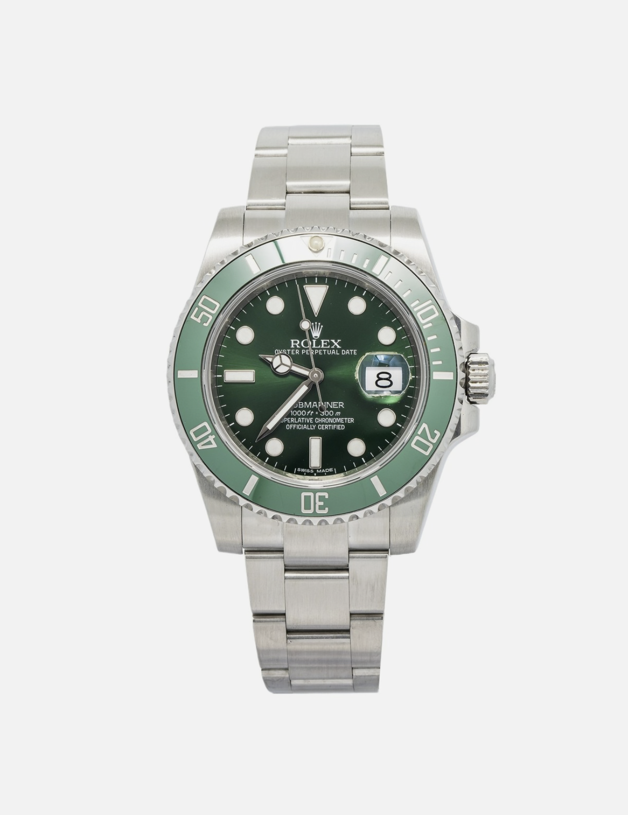 Rolex Submariner 116610LV Oyster Green Hulk 40mm