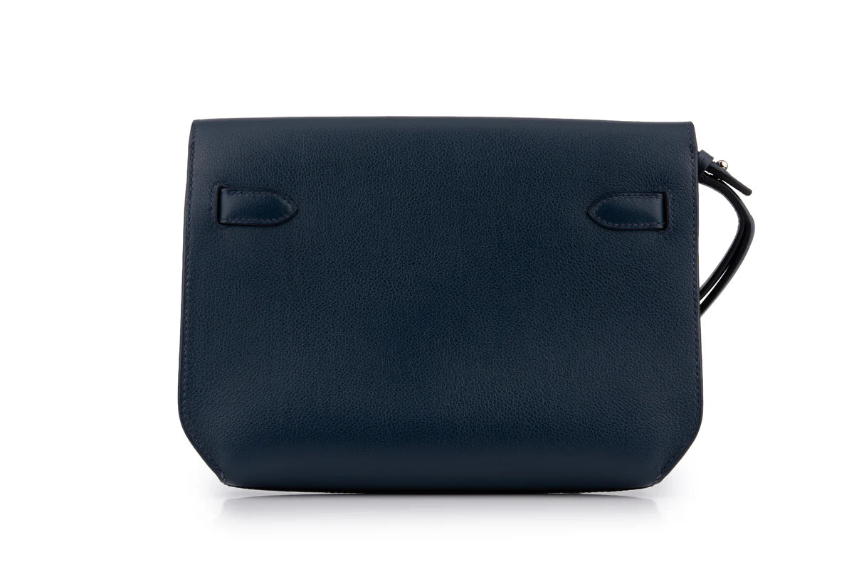 Hermès Kelly 25 Depeches Evercolour Navy Bleu