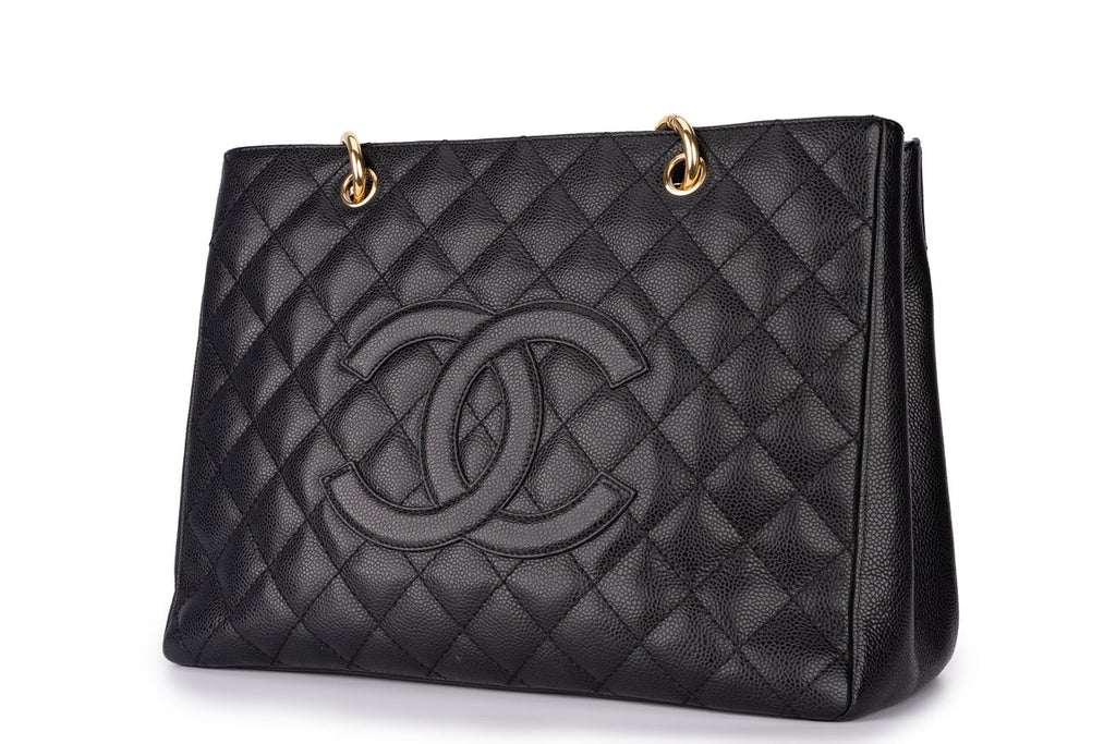 Chanel Grand Shopping Tote Bag Caviar Black