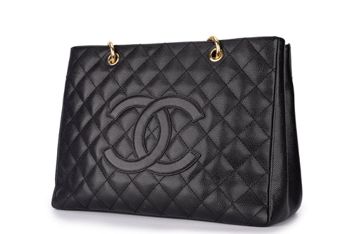 Chanel Grand Shopping Tote Bag Caviar Black